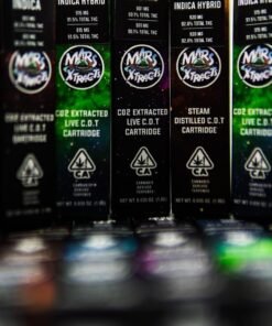 Mars Extracts 1g Carts are high-quality cannabis oil cartridges designed for use with standard 510-thread vape batteries.